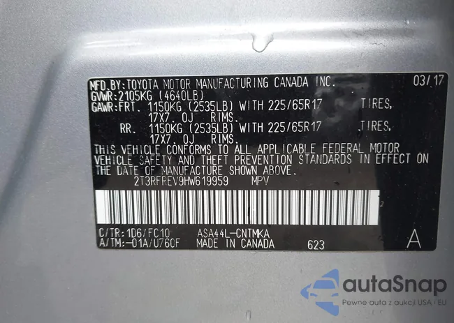 2T3RFREV9HW619959: 42323993