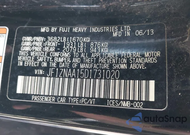 JF1ZNAA15D1731020: 42325257