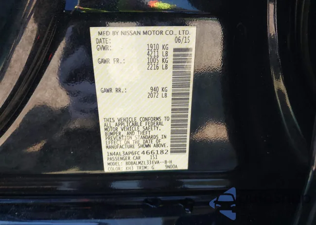 1N4AL3AP6FC466182: 42325448