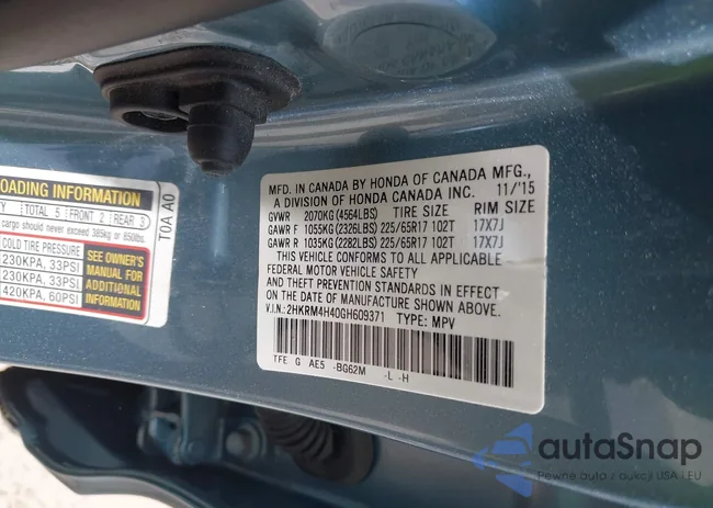 2HKRM4H40GH609371: 42325526