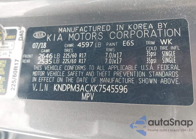 KNDPM3ACXK7545596: 42325554