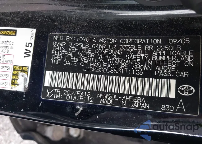 JTDKB20U653111126: 42325668