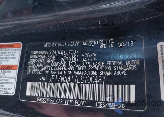 JF1ZNAA17E8700487: 42325029