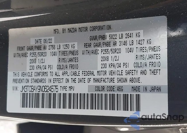 JM3TCBAY9N0624575: 42326284