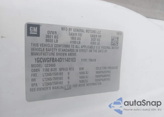 1GCWGFBA4D1140163: 42326372