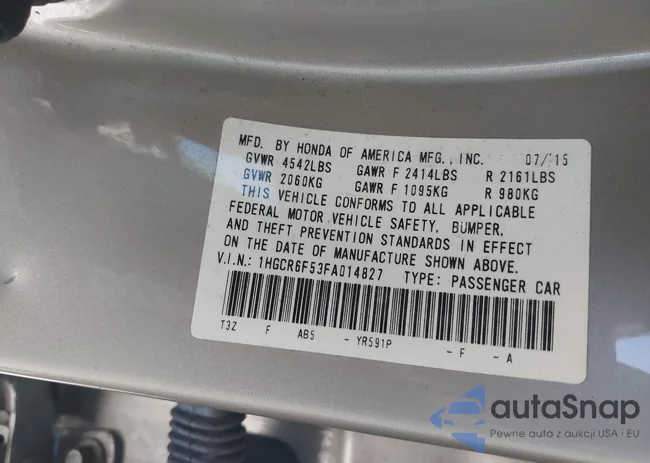 1HGCR6F53FA014827: 42326413