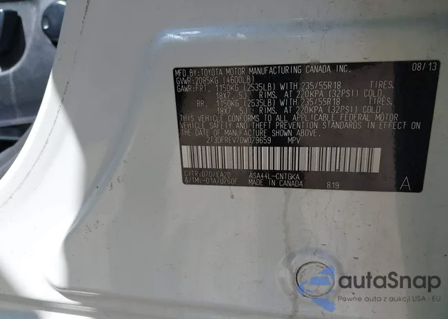 2T3DFREV7DW079659: 42326560