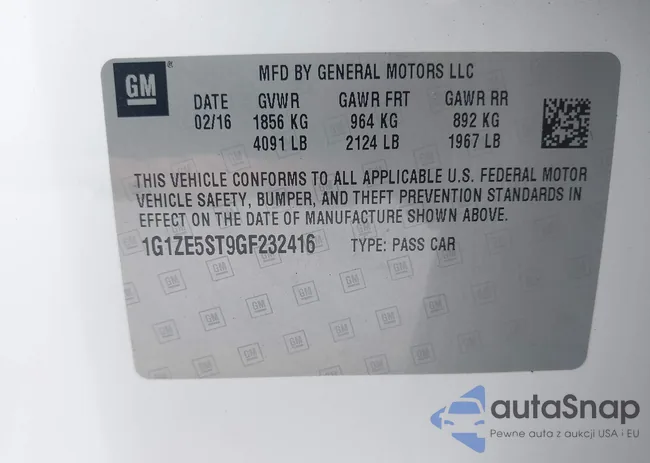 1G1ZE5ST9GF232416: 42326650