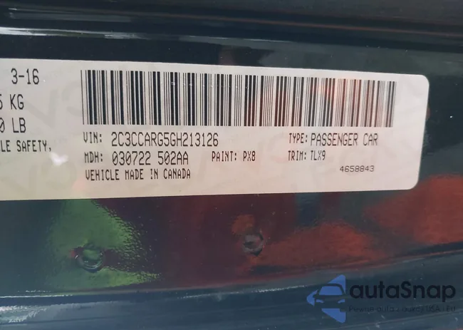 2C3CCARG5GH213126: 42325801