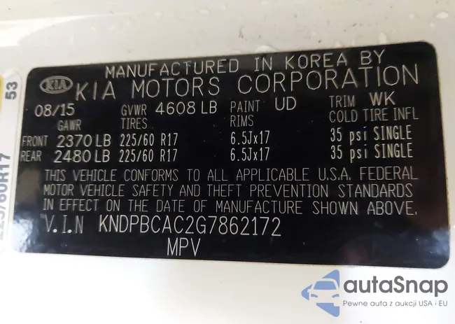 KNDPBCAC2G7862172: 42325880