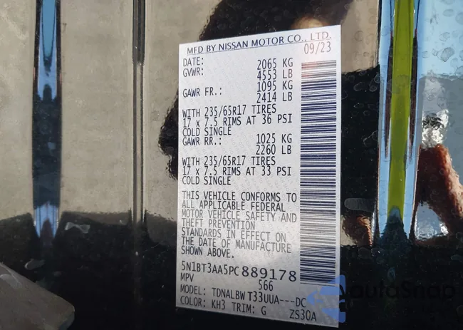 5N1BT3AA5PC889178: 42325970