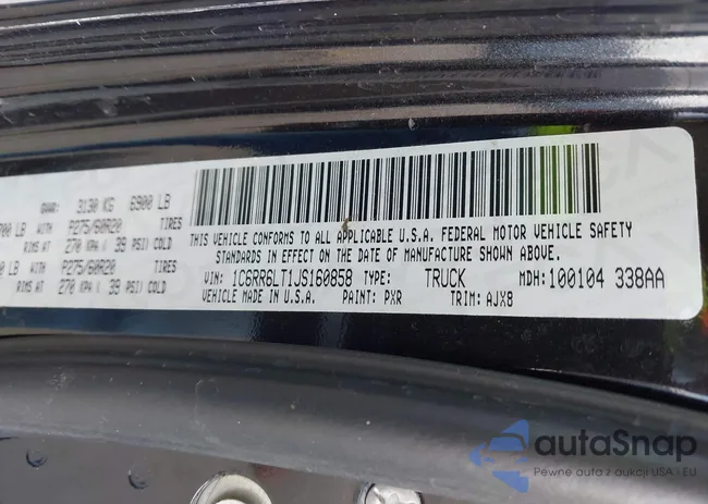 1C6RR6LT1JS160858: 42327227