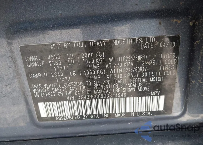 4S4BRCCC9D3314946: 42327563