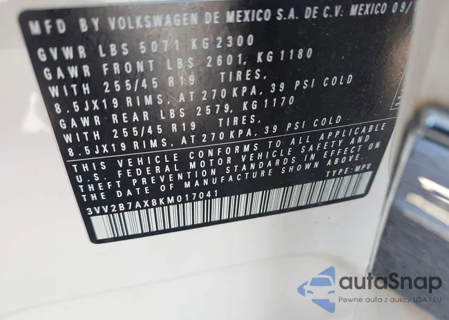 3VV2B7AX8KM017041: 42326826