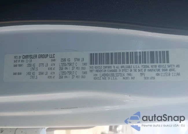 1J4BA6H18BL537314: 42327116