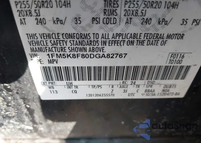 1FM5K8F80DGA82767: 42328258