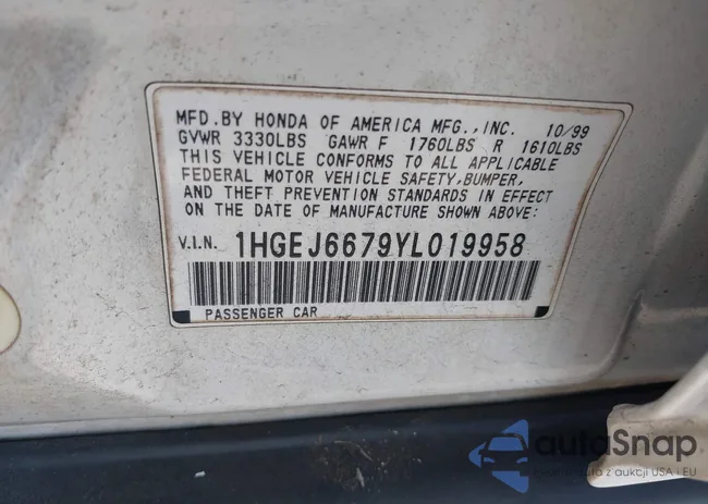 1HGEJ6679YL019958: 42328269