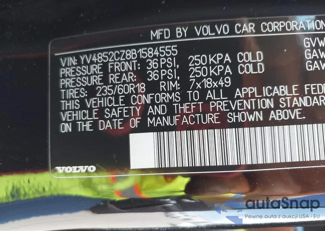 YV4852CZ8B1584555: 42328306