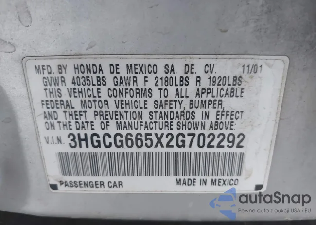 3HGCG665X2G702292: 42328544