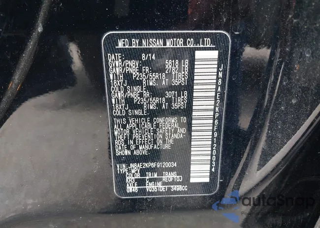 JN8AE2KP6F9120034: 42328570