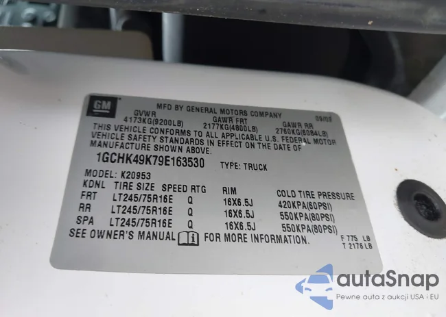 1GCHK49K79E163530: 42328598