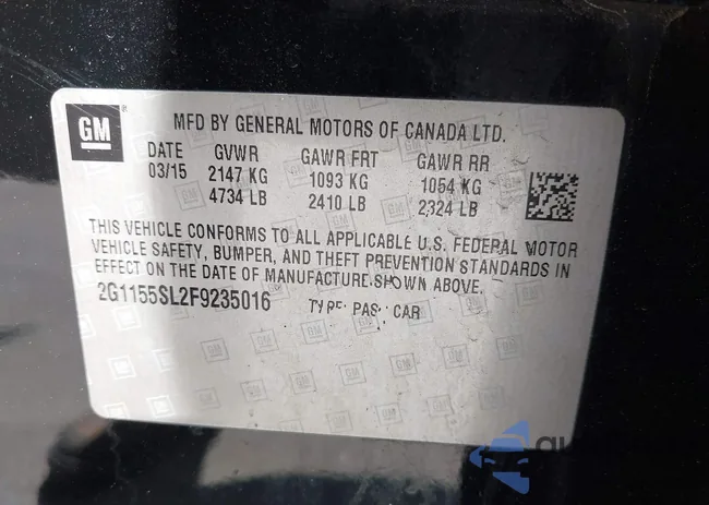 2G1155SL2F9235016: 42328704