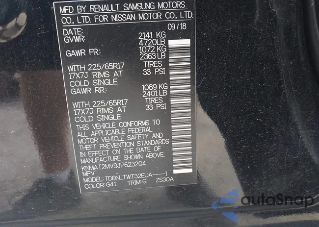 KNMAT2MV9JP623204: 42327870