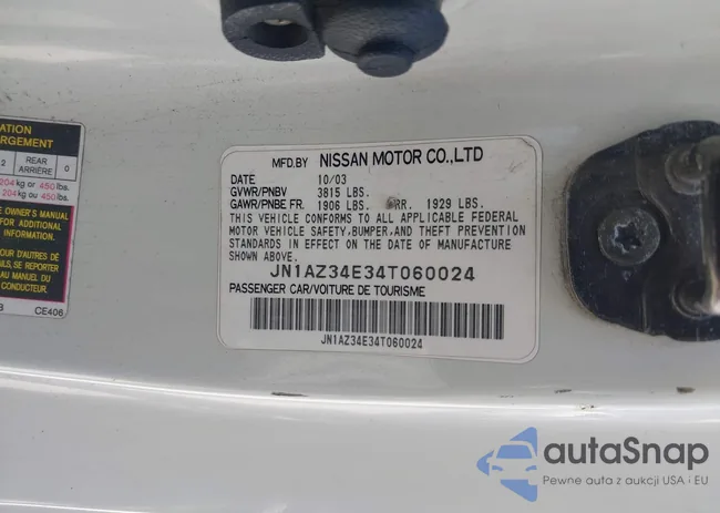 JN1AZ34E34T060024: 42327915