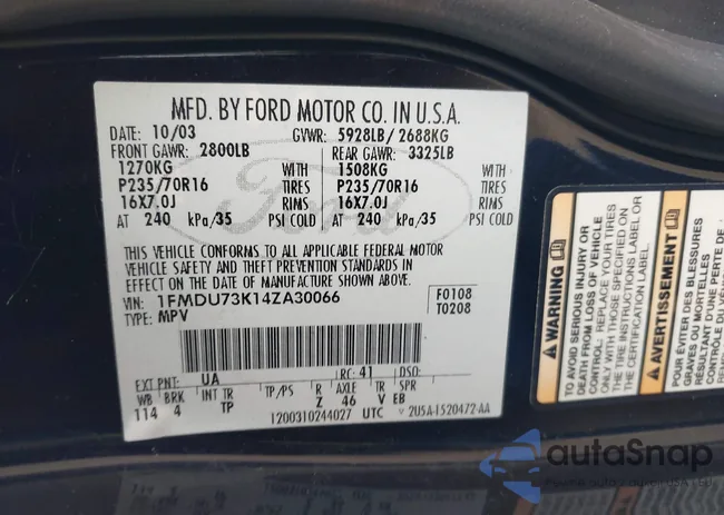 1FMDU73K14ZA30066: 42327923