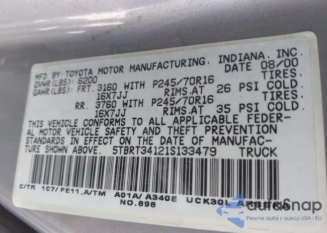 5TBRT34121S133479: 42328084