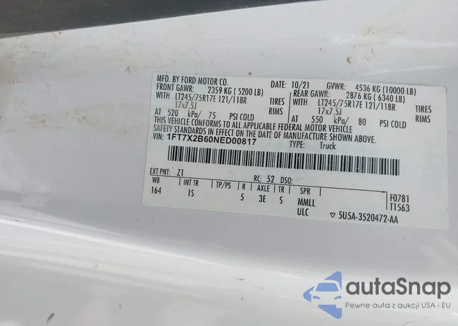 1FT7X2B60NED00817: 42329275