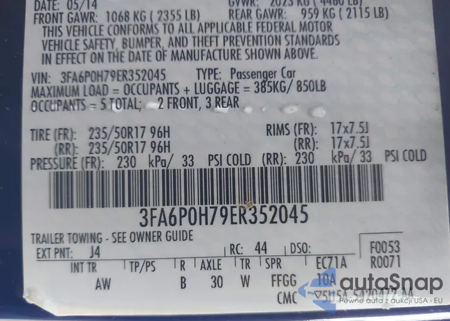 3FA6P0H79ER352045: 42329290