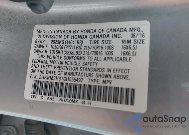 2HKRM3H31GH555497: 42329329