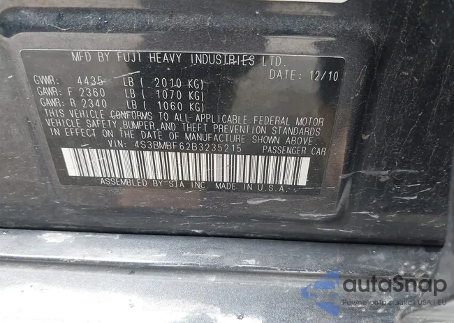 4S3BMBF62B3235215: 42329363