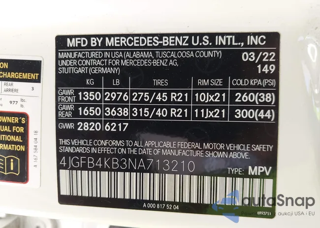 4JGFB4KB3NA713210: 42329387