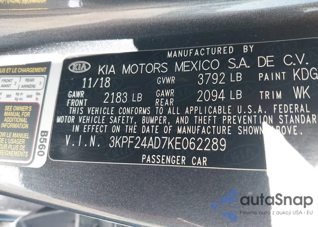 3KPF24AD7KE062289: 42329449