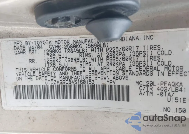 5TDZA22C84S160153: 42329453