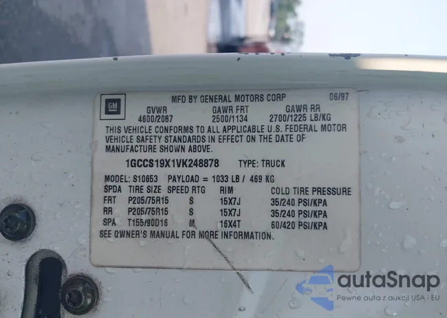 1GCCS19X1VK248878: 42329553