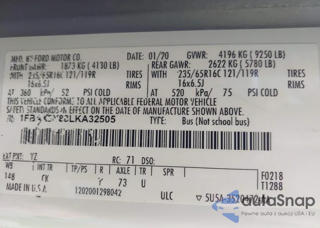 1FBAX2Y88LKA32505: 42329597