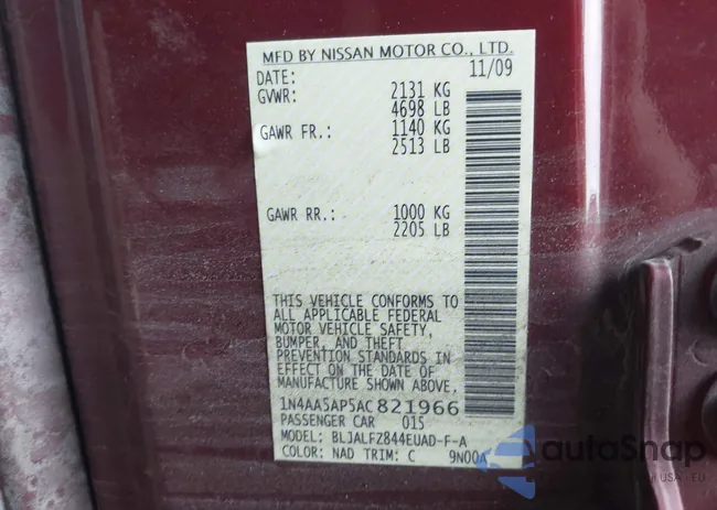 1N4AA5AP5AC821966: 42329639