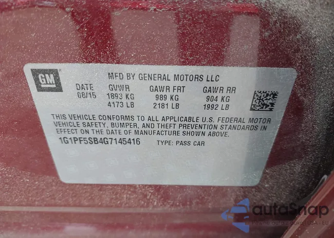 1G1PF5SB4G7145416: 42329676