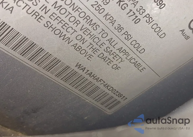 WA1AHAF74KD023911: 42329006