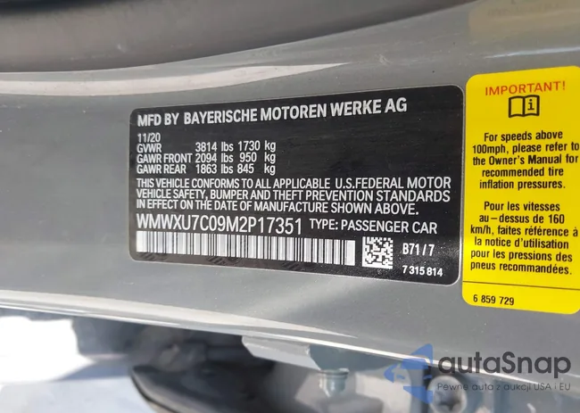 WMWXU7C09M2P17351: 42330197