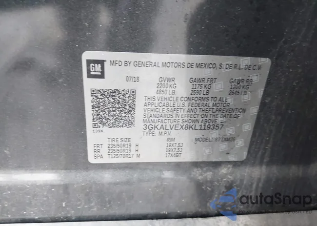 3GKALVEX8KL119357: 42330255