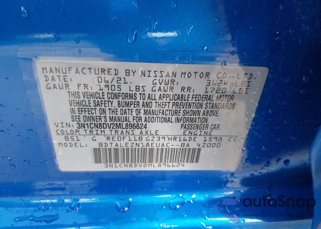 3N1CN8DV2ML896624: 42330398