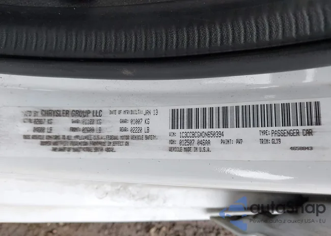 1C3CCBCGXDN650394: 42330446