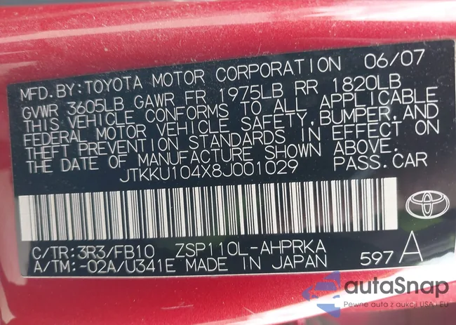 JTKKU104X8J001029: 42330663