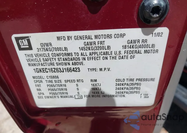 1GKEC16Z63J166423: 42330690