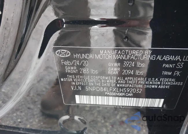 5NPD84LFXLH592032: 42329880