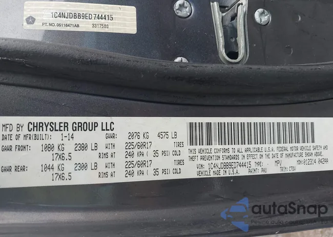 1C4NJDBB9ED744415: 42329950